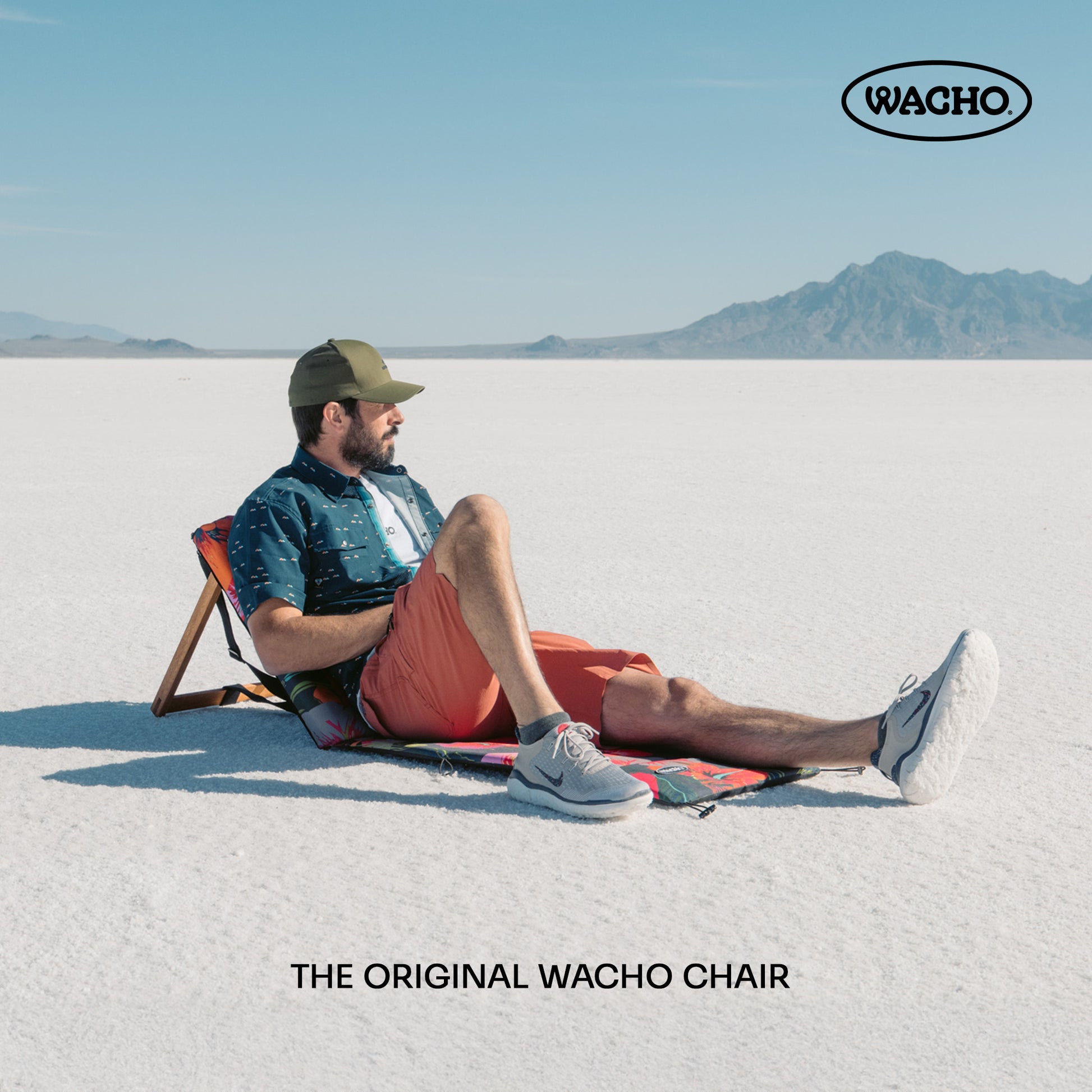 WACHO FSC-certified pine beach chair reclined - sandproof outdoor lounger